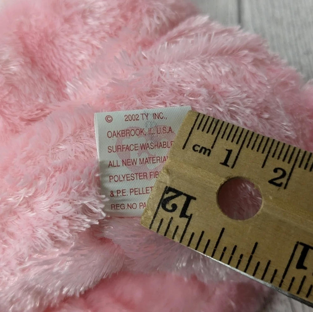 Ty carnation Pink and White Plush Cat Toy